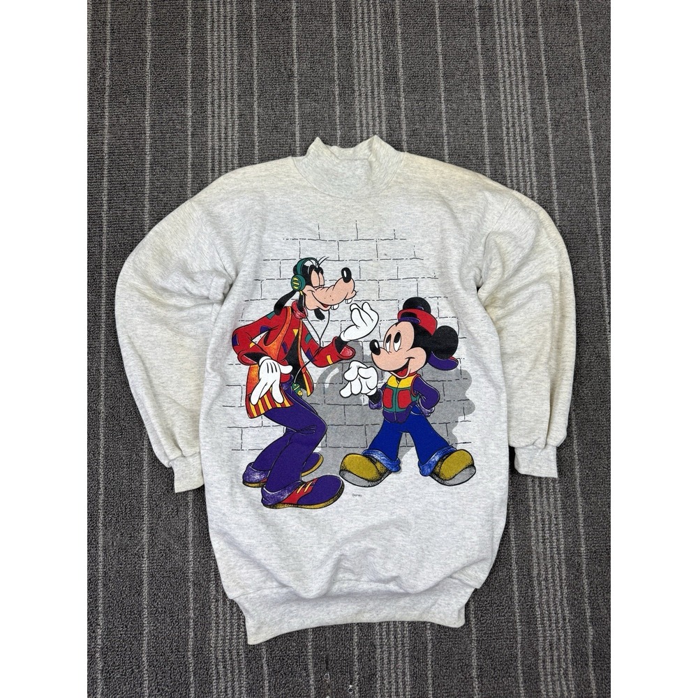 Gray Mickey & Goofy Graphic Sweatshirt